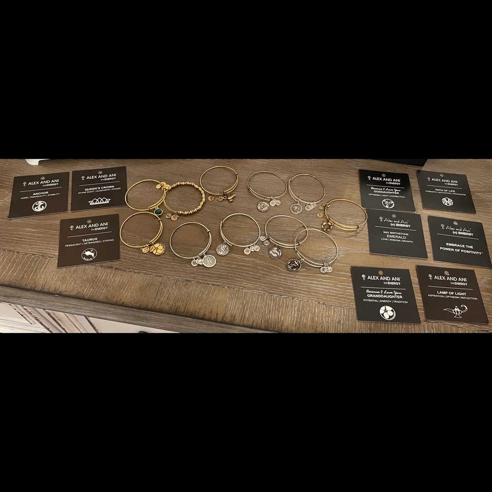 11 Alex and Ani Bracelets
